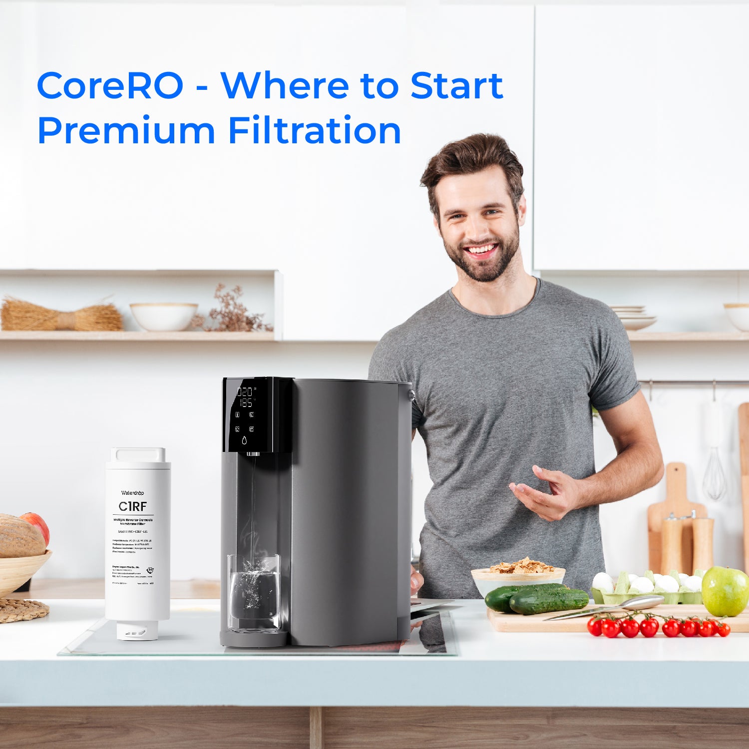 Waterdrop C1RF Water Filter for WD-C1S and WD-C1H Countertop RO System
