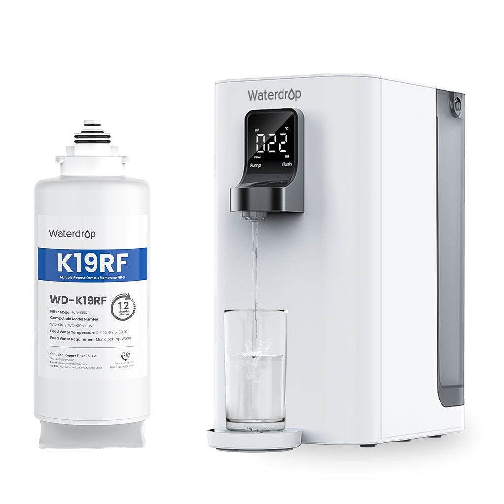 Waterdrop K19S Countertop Reverse Osmosis System, Complete Set