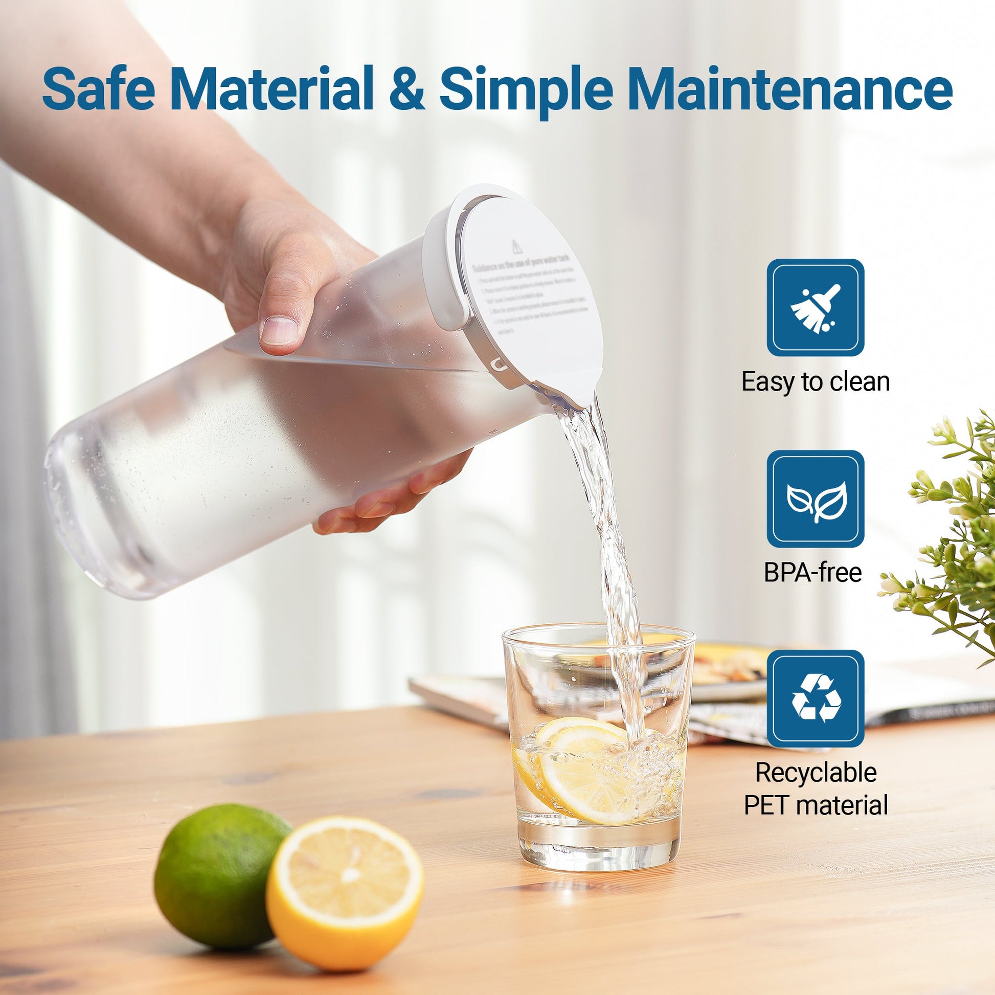 Réservoir d'eau pure pour système d'osmose inverse de comptoir WD-C1S et WD-C1H