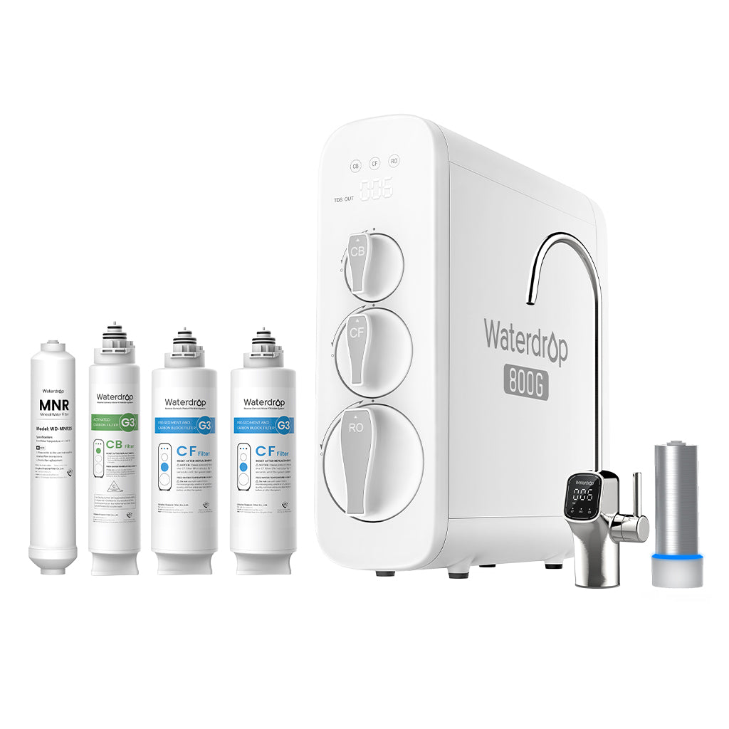 Waterdrop G3P800 Tankless RO System with UV Light, Complete Filtration Set