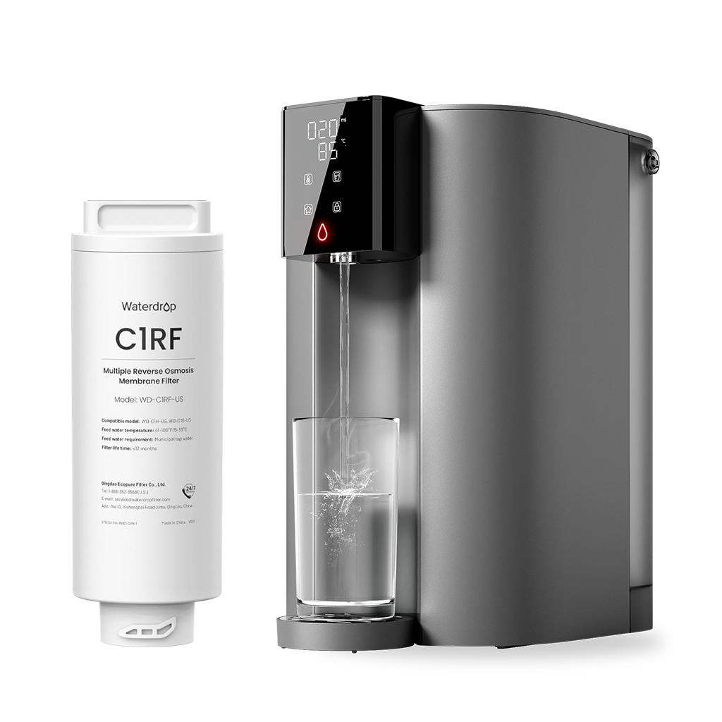 Waterdrop C1H Instant Hot Water RO System with Replacement Filter