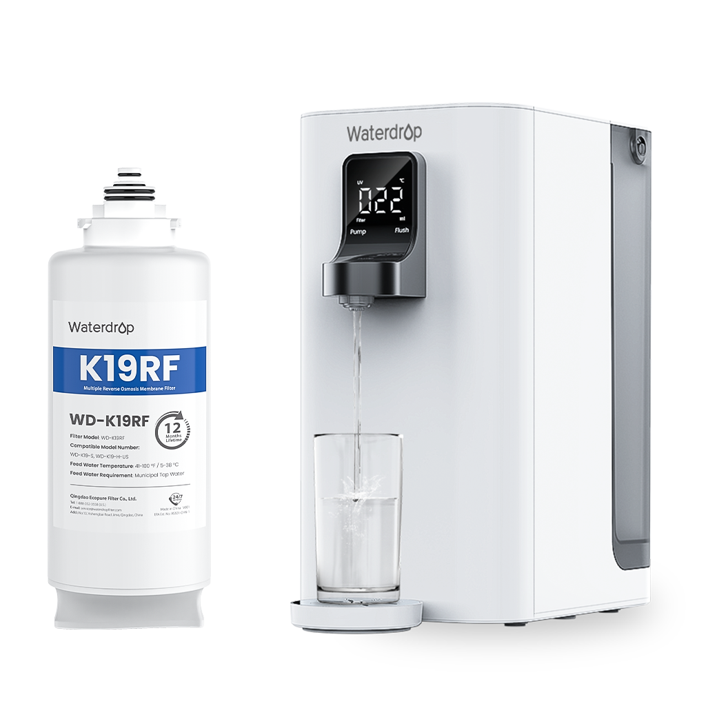 Waterdrop K19S Countertop Reverse Osmosis System, Complete Set