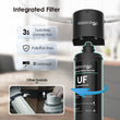 Undersink Ultrafiltration Water Filter System With Dedicated Faucet