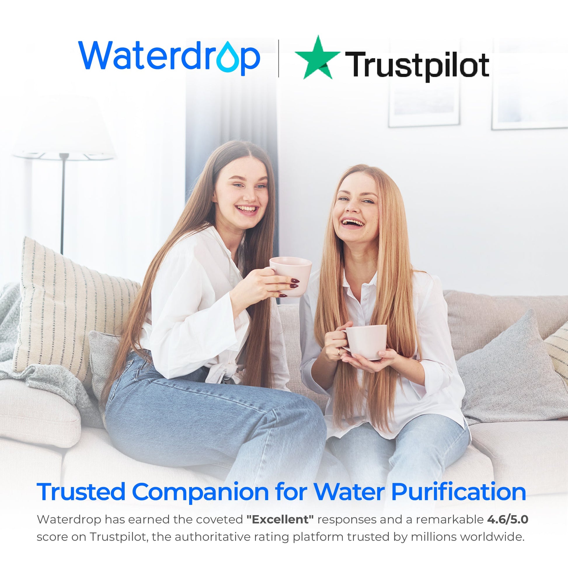 Waterdrop X8 Reverse Osmosis Water Filtration System with Replacement Filter Combo