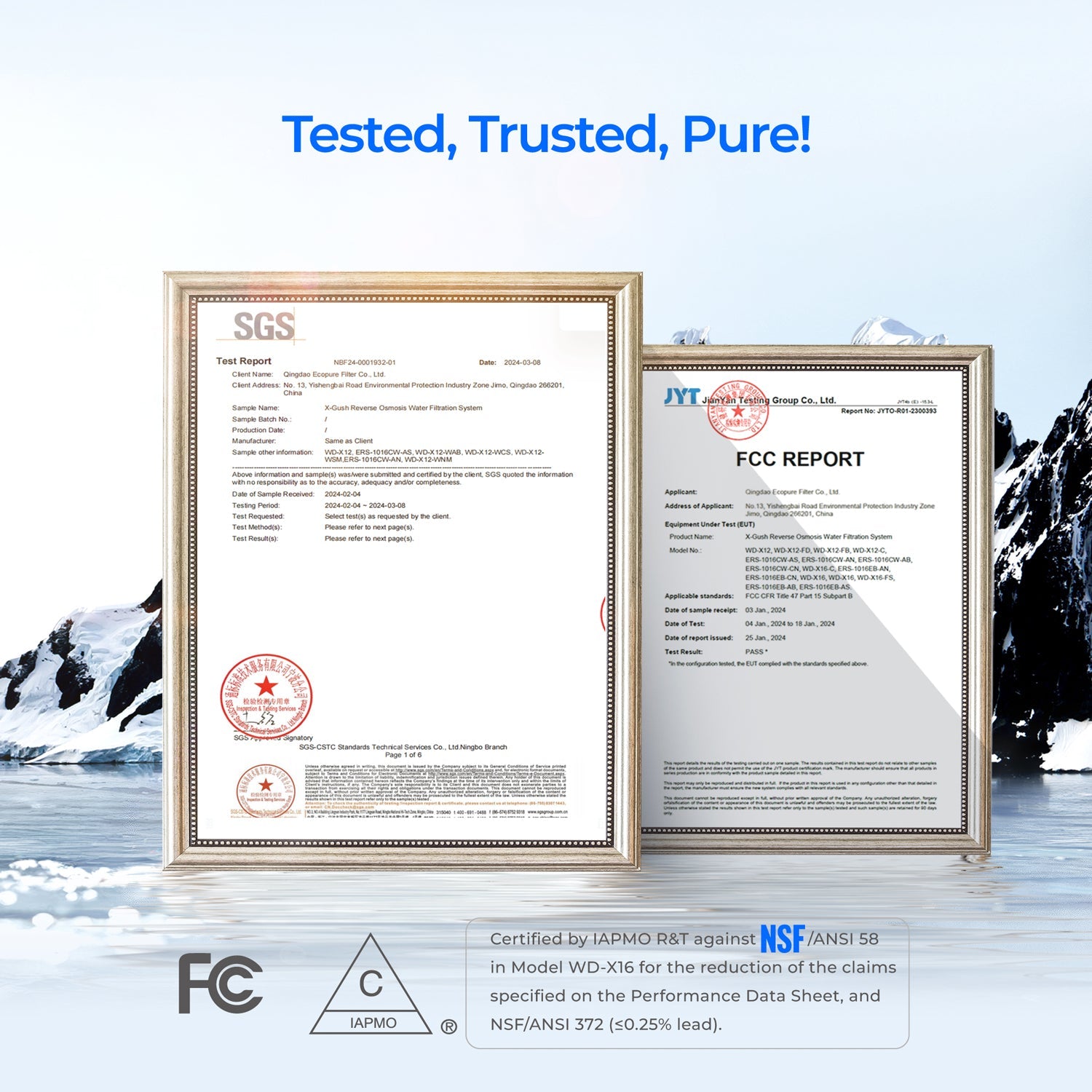 Filtre X12-F3 pour système d'osmose inverse Waterdrop X12 | 1 200 GPD