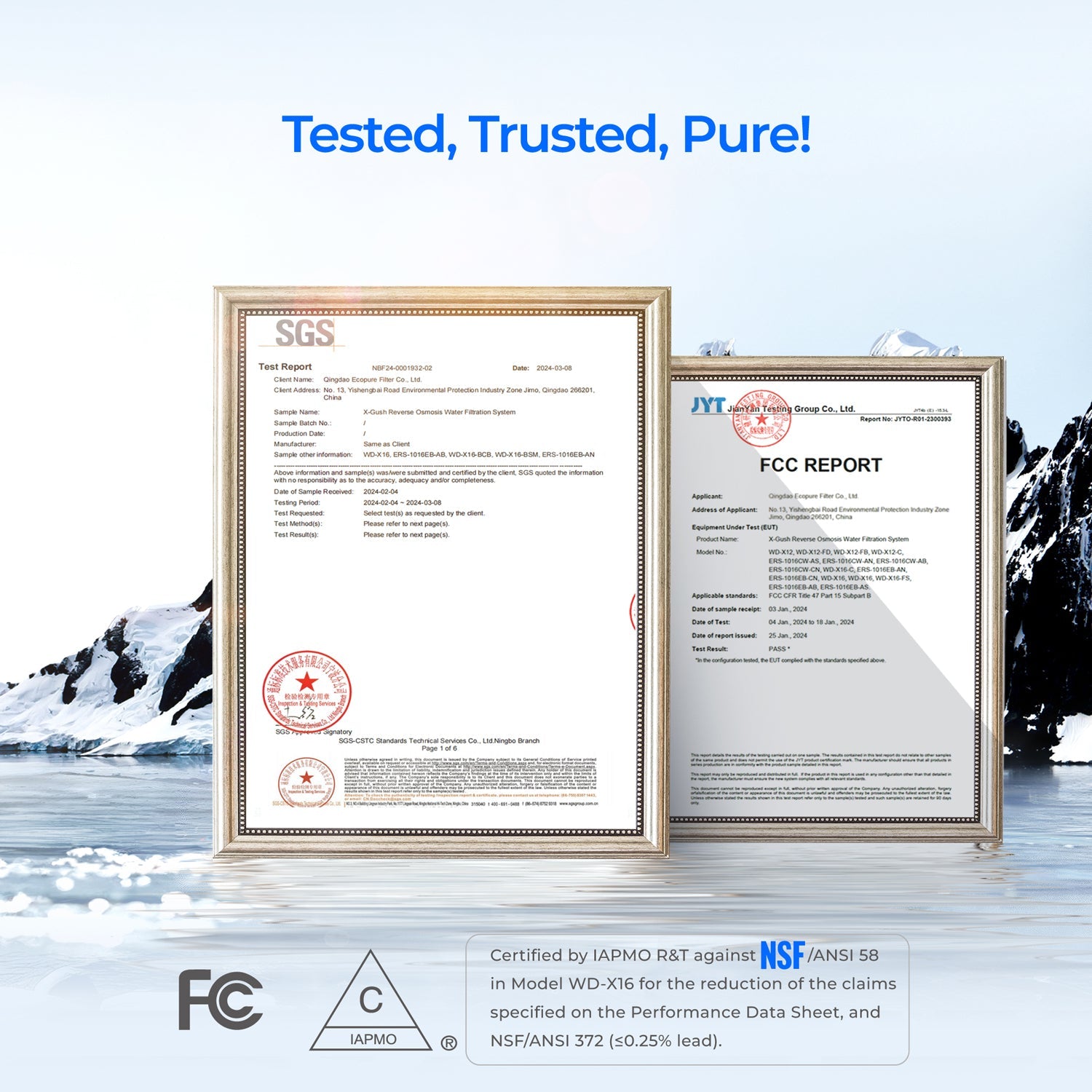 Filtre X16-F3 pour système d'osmose inverse Waterdrop X16 | 1600 GPD