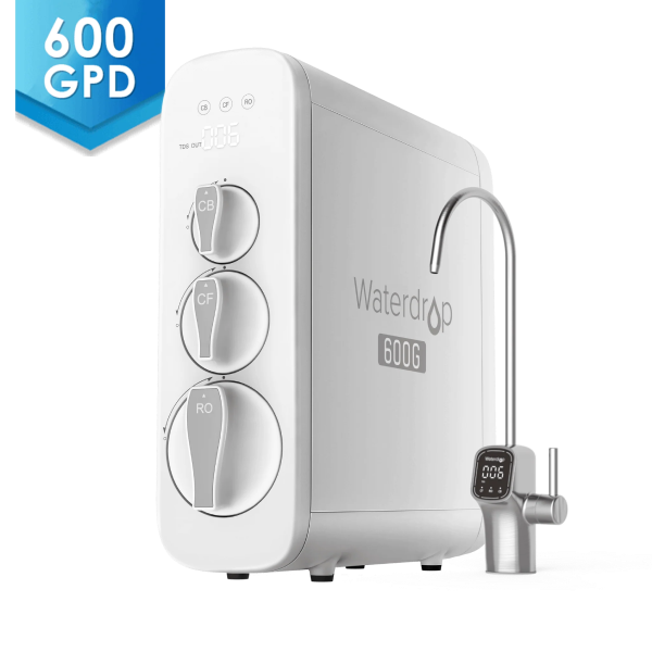 Waterdrop G3P600 Tankless Reverse Osmosis System - with Replacement Filter Set