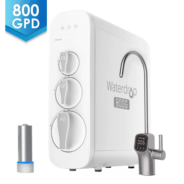800 GPD Tankless RO System with UV Sterilizing Light - Waterdrop G3P800