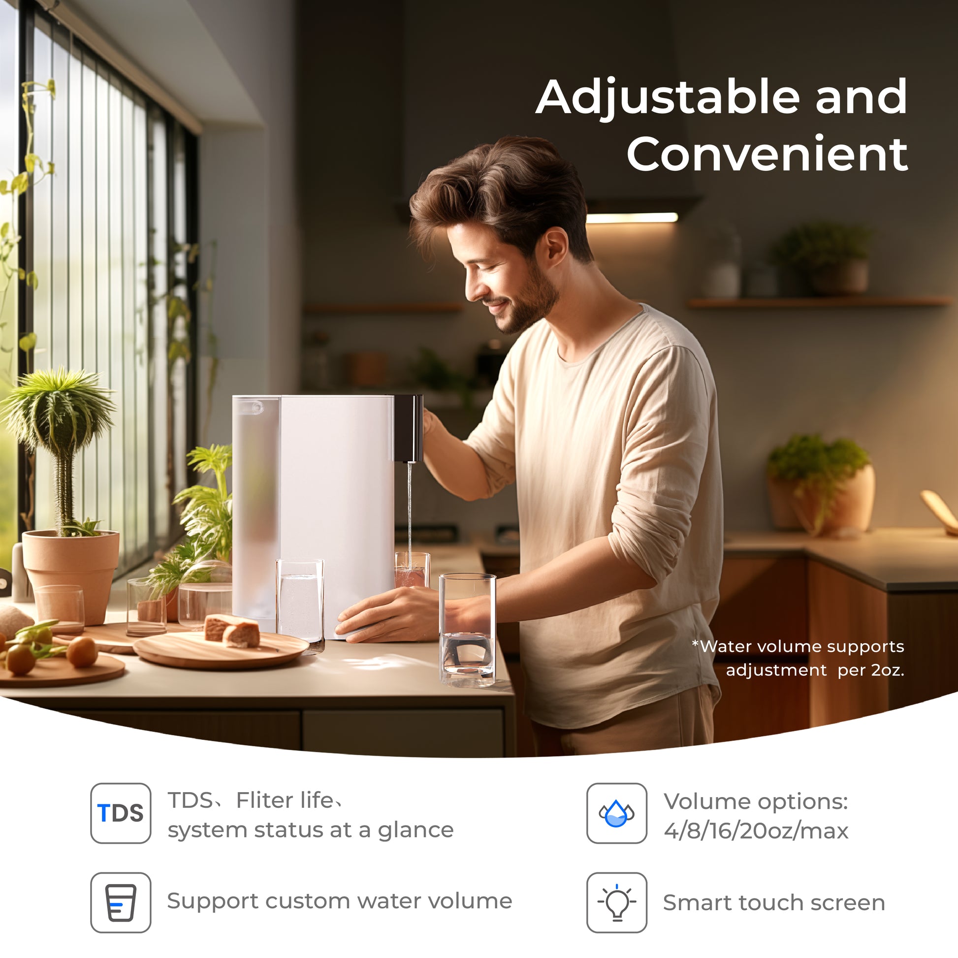 Waterdrop C1S Countertop CoreRO System with 1-Year Replacement Filter