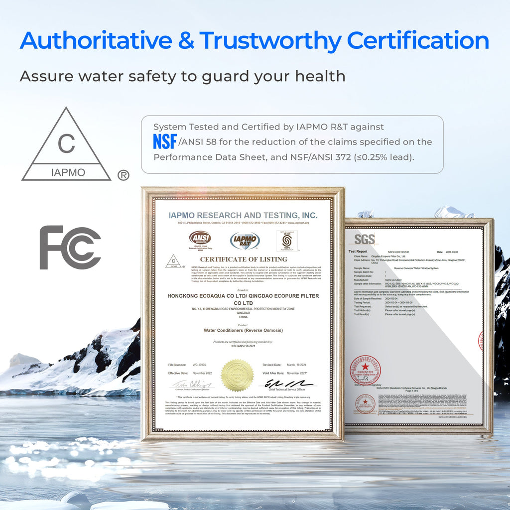 Waterdrop X12 Reverse Osmosis System with Replacemnet Filter Combo