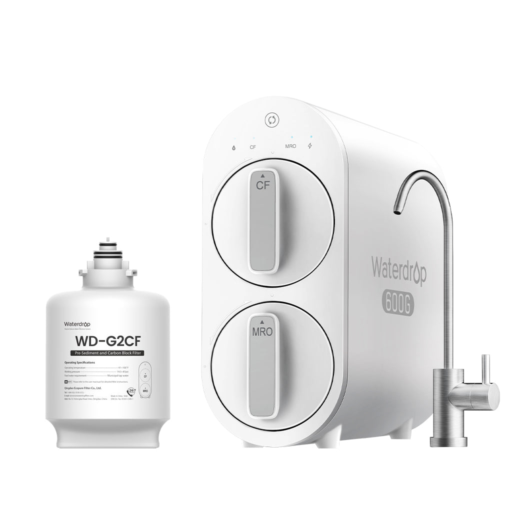 Filtre à eau RO sous évier Waterdrop G2P600 pour la maison, ensemble complet 