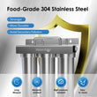 3-stage Under Sink Ultrafiltration Stainless Steel Water Filter System Waterdrop TST-UF