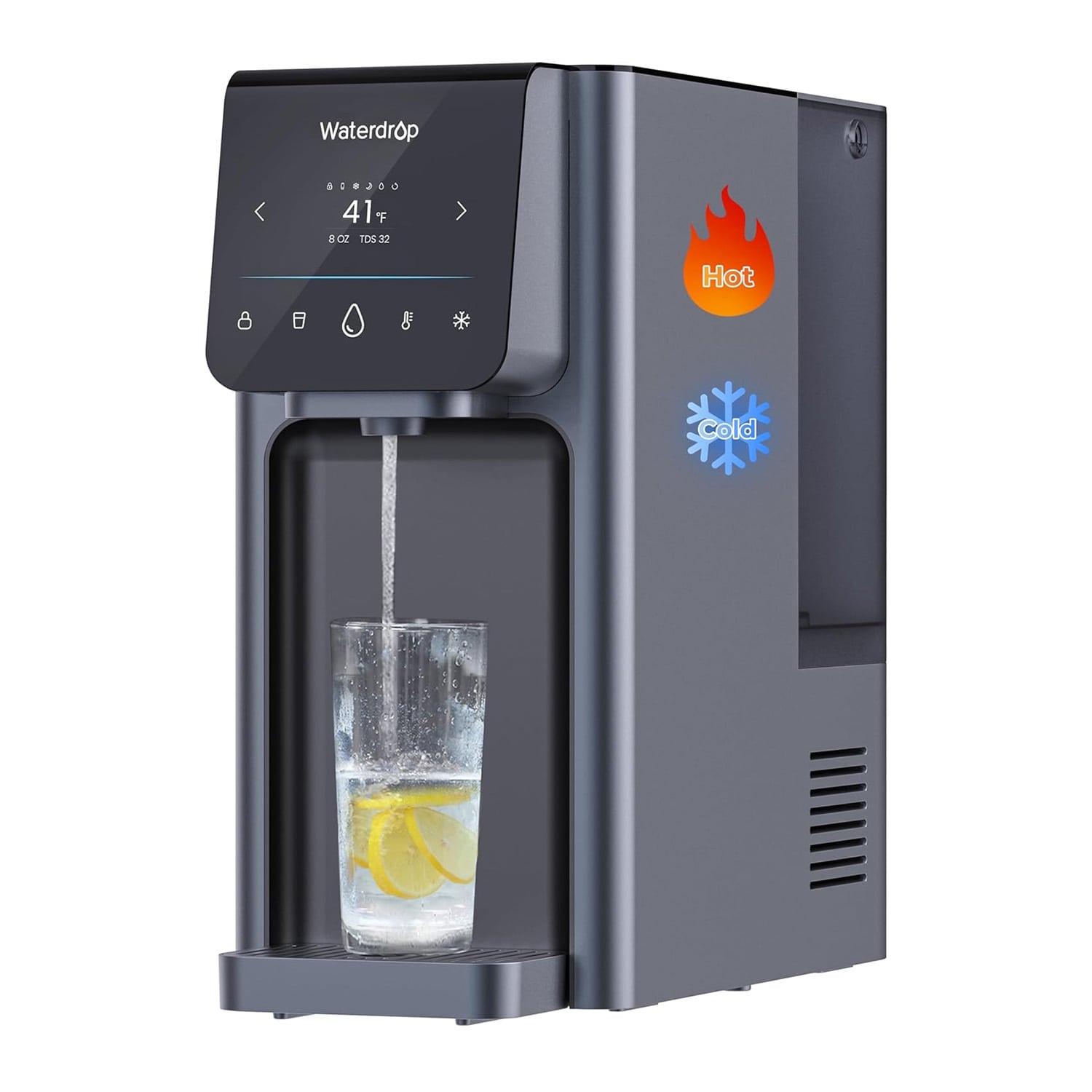 Waterdrop A1 Reverse Osmosis Hot & Cold Water Dispenser, 1-Year Combo