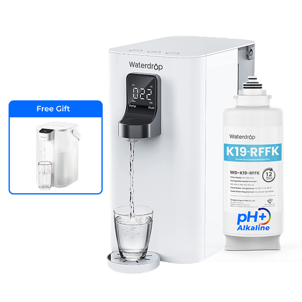 Waterdrop K19 Countertop RO Water Filter System with Alkaline Filter