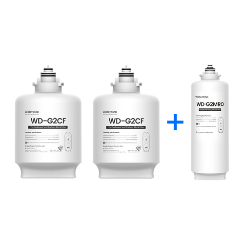 Tankless RO System Waterdrop G2 Water Filter Replacement Cartridge Combo
