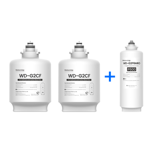 Waterdrop G2P600 Reverse Osmosis Water Filter Replacement Combo