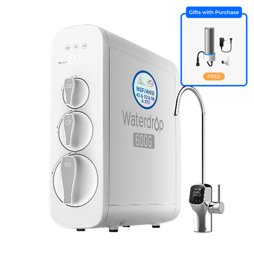 600 GPD Tankless Reverse Osmosis Water Filter System - Waterdrop G3P600