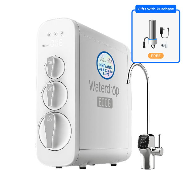 600 GPD Tankless Reverse Osmosis Water Filter System - Waterdrop G3P600
