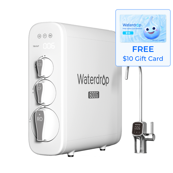 600 GPD Tankless Reverse Osmosis Water Filter System - Waterdrop G3P600