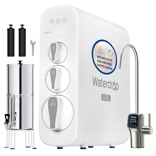 600 GPD RO System & No-Power Gravity Water Filter Bundle