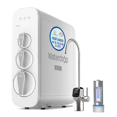 800 GPD Tankless RO System with UV Sterilizing Light - Waterdrop G3P800