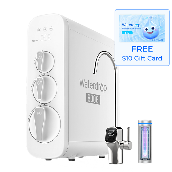 800 GPD Tankless RO System with UV Sterilizing Light - Waterdrop G3P800