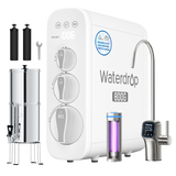 G3P800 High-Flow UV RO & 2.25-Gallon King Tank Gravity Water Filter Bundle