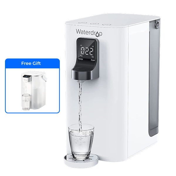 Système de filtration d'eau par osmose inverse de comptoir - Waterdrop K19 