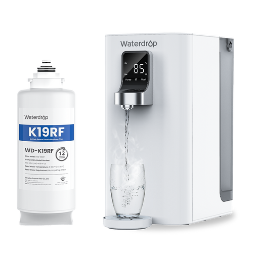 Waterdrop K19H Instant Hot Countertop RO Filter with 1-Year Replacement Filter