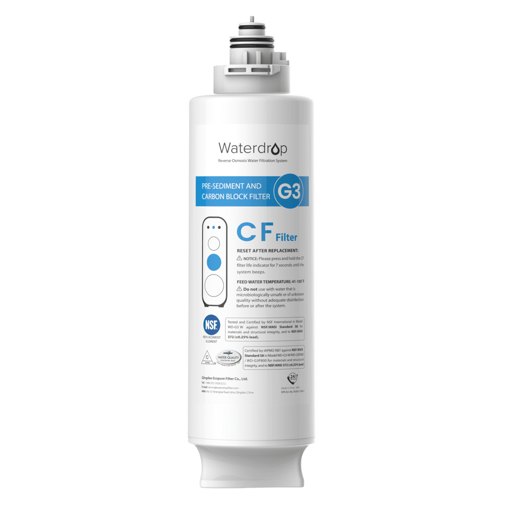 Waterdrop G3P800 RO System Replacement Filters - 800GPD