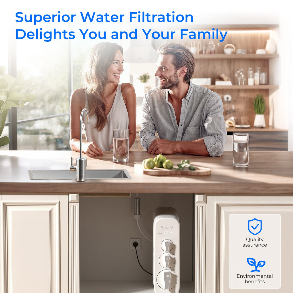 G3P800 High-Flow UV RO & 2.25-Gallon King Tank Gravity Water Filter Bundle
