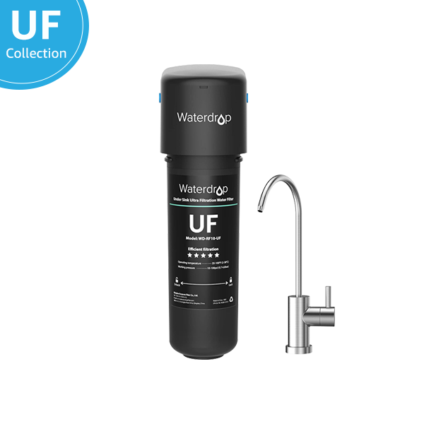 Undersink Ultrafiltration Water Filter System With Dedicated Faucet