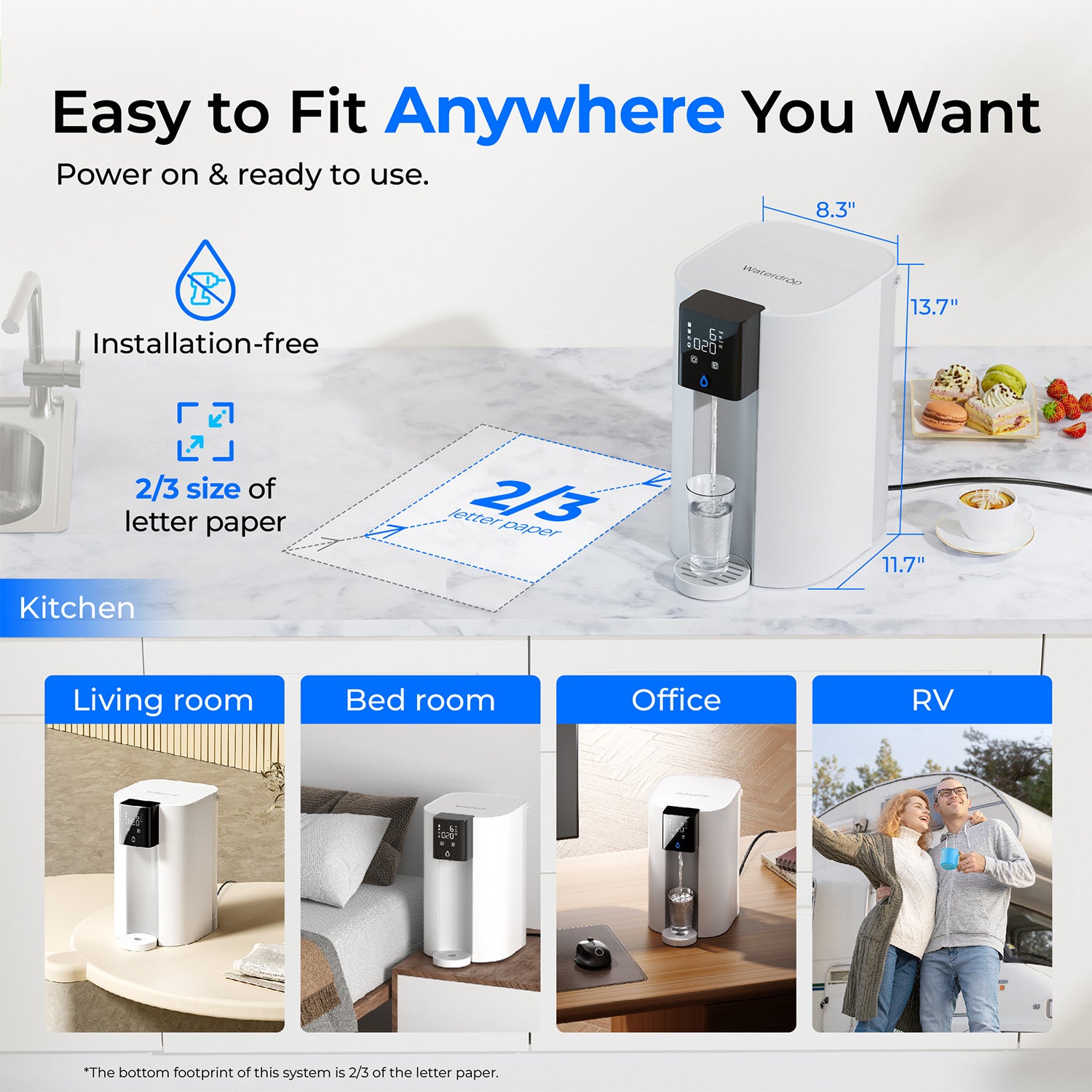 Waterdrop C1SL Alkaline Countertop CoreRO System
