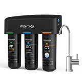 3-stage Under Counter Water Filter System with Dedicated Faucet Waterdrop TSB
