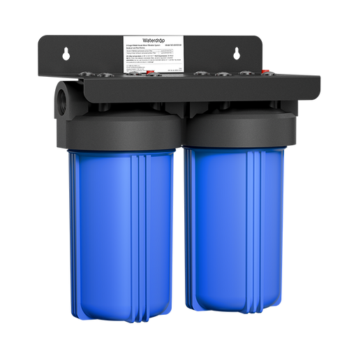 Waterdrop 2-Stage Whole House Water Filter System Reduce Iron&Manganese