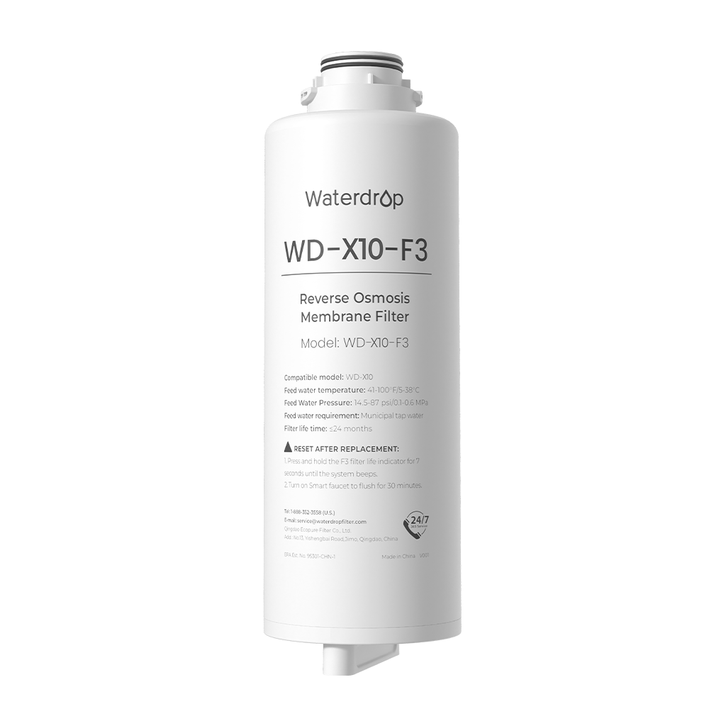 X10-F3 Filter for Waterdrop Master X10 Reverse Osmosis System | 1000 GPD