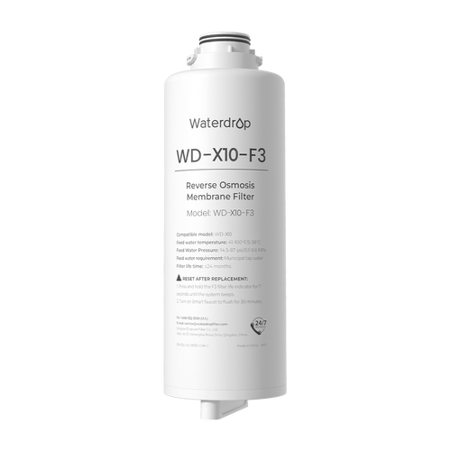 X10-F3 Filter for Waterdrop Master X10 Reverse Osmosis System | 1000 GPD