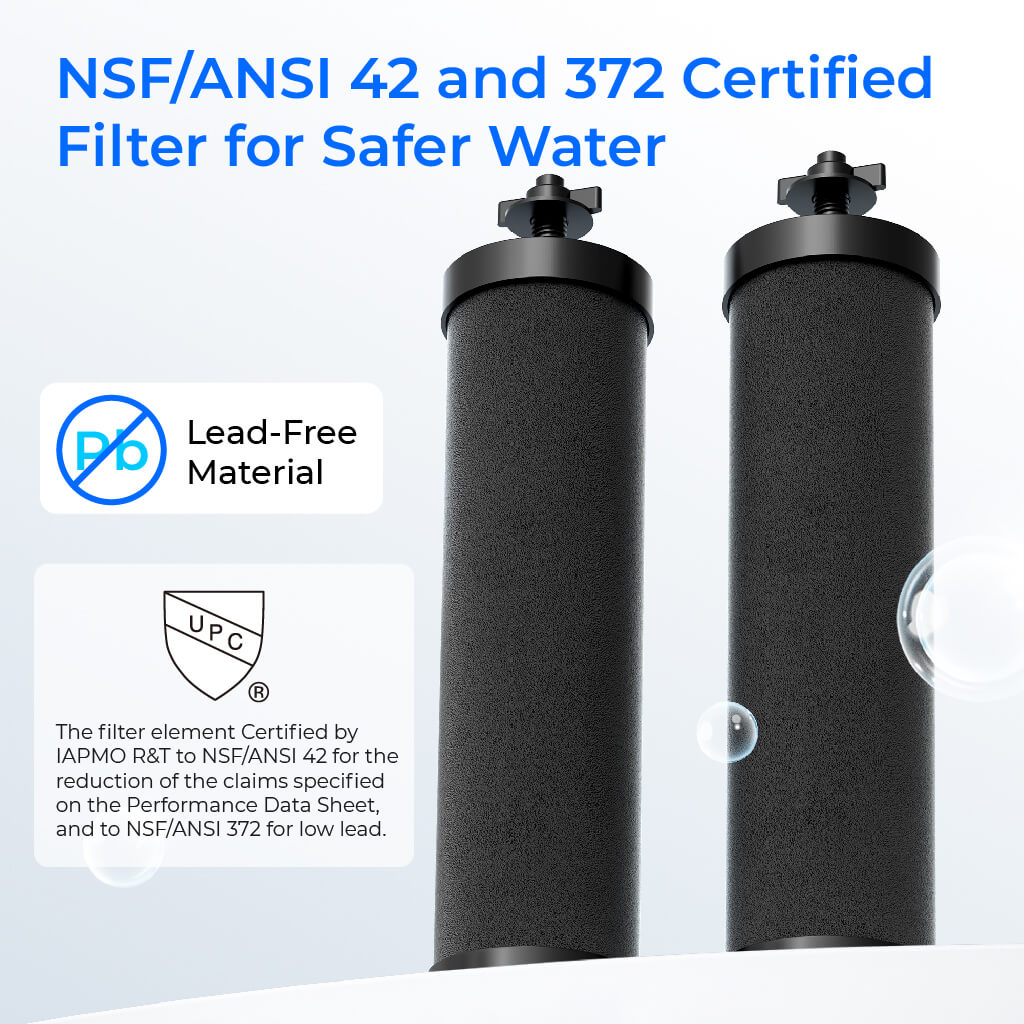 Waterdrop 2.25-gallon King Tank Gravity Water Filter System, Without Stand