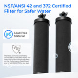 Waterdrop 2.25-gallon King Tank Gravity Water Filter System, Without Stand