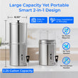 Waterdrop 2.25-gallon King Tank Gravity Water Filter System, Without Stand