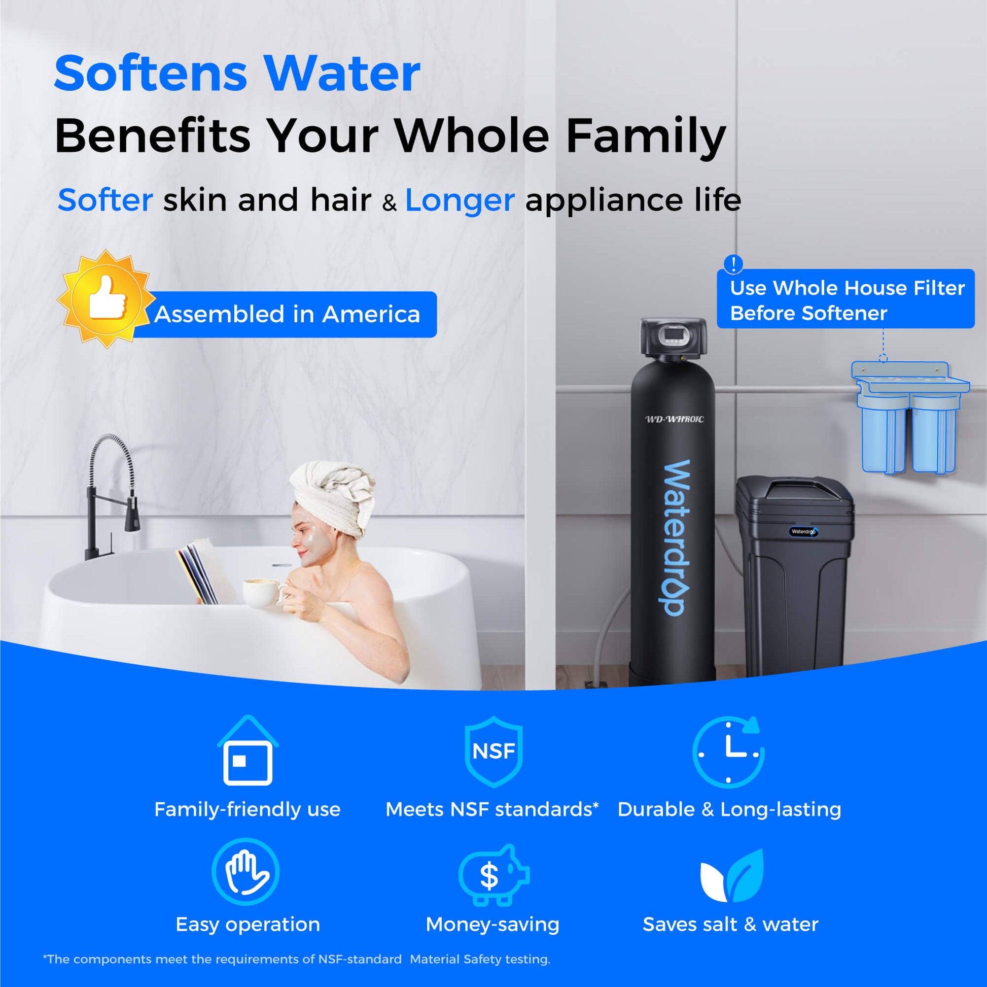 Waterdrop WHR01 Water Softener System