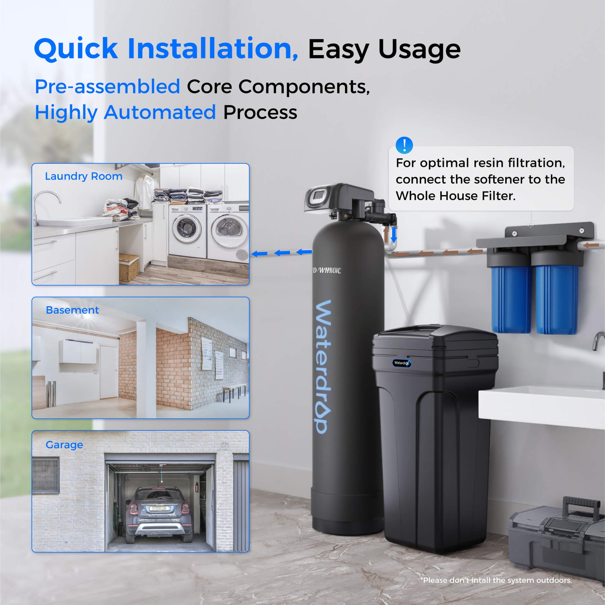 Waterdrop WHR01 Water Softener System