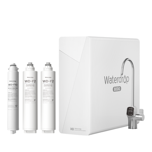 Waterdrop X8 Reverse Osmosis Water Filtration System with Replacement Filter Combo