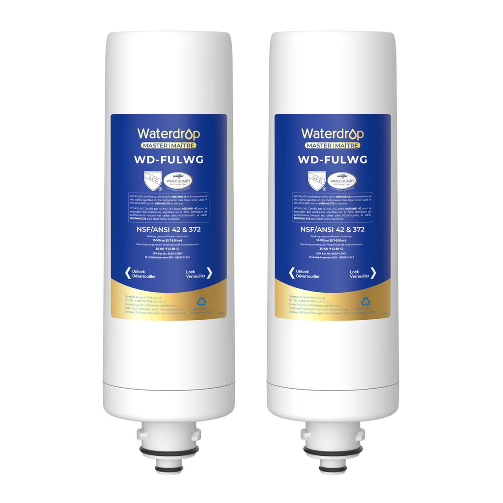 Waterdrop FULWG Under Sink Replacement Filter for SFULAWG, 2 Cartridges