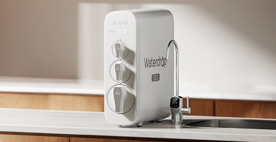 600 GPD Tankless Reverse Osmosis Water Filter System - Waterdrop G3P600