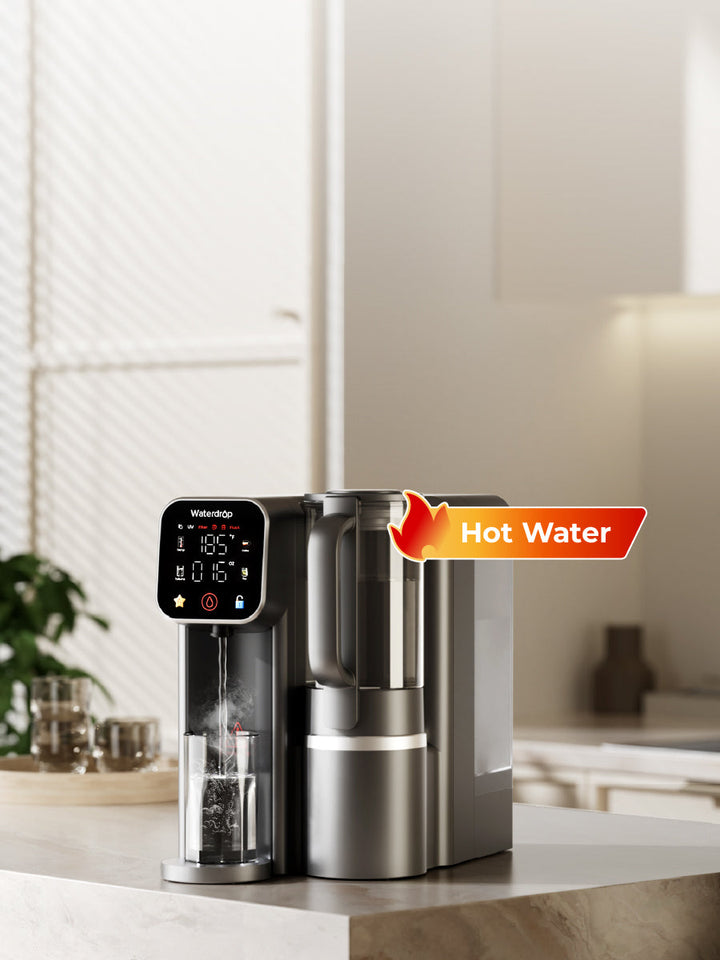 Waterdrop M6H Instant Hot Reverse Osmosis System, Countertop RO Filter