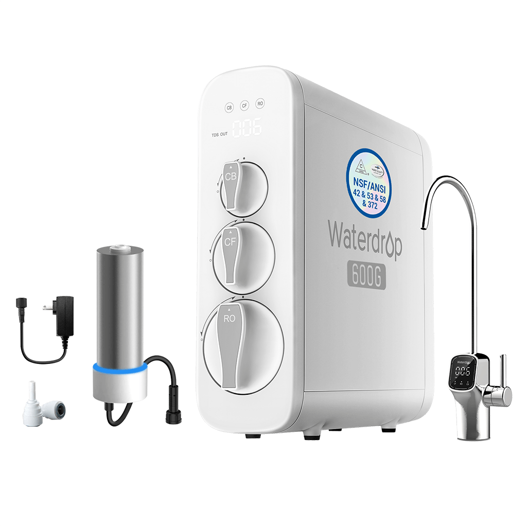 G3P600 RO System with  Extra Plus a UV Sterilizing Light - Waterdrop G3P600