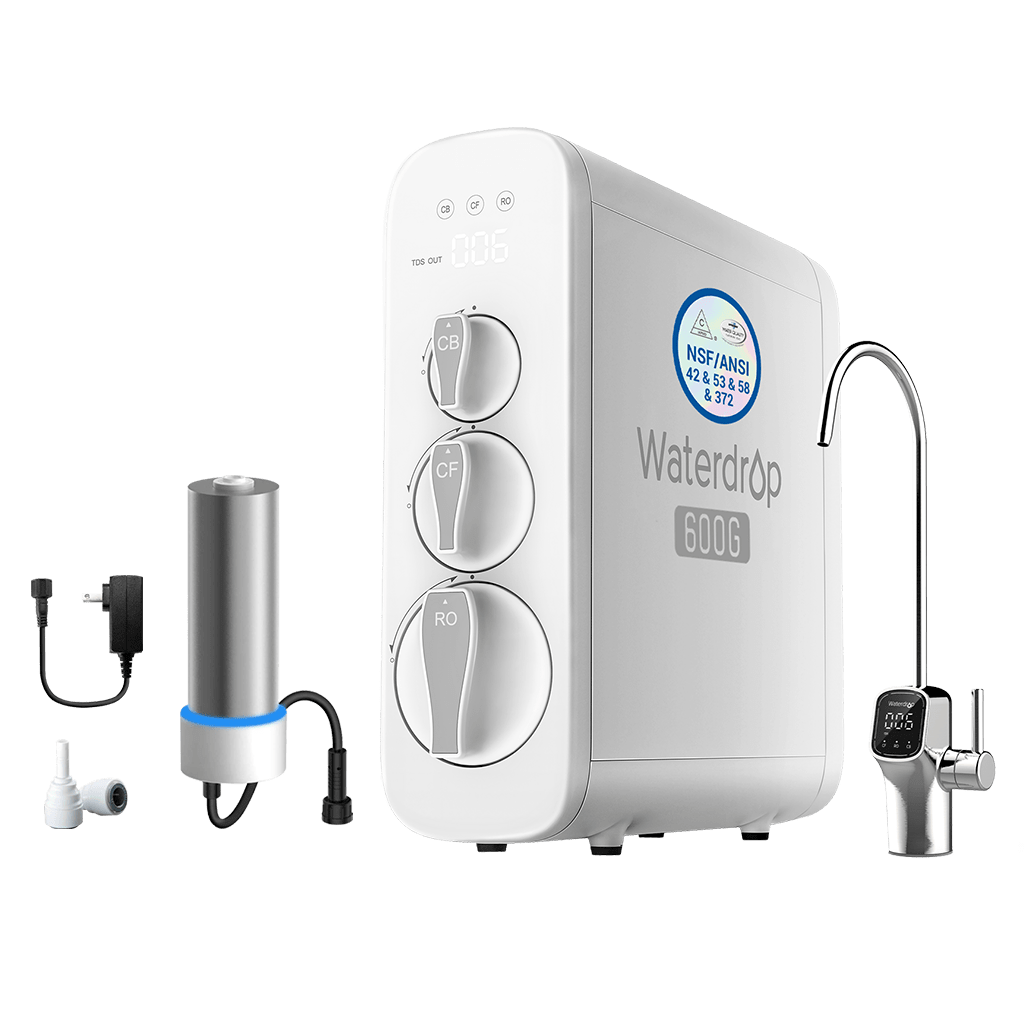 G3P600 RO System with  Extra Plus a UV Sterilizing Light - Waterdrop G3P600