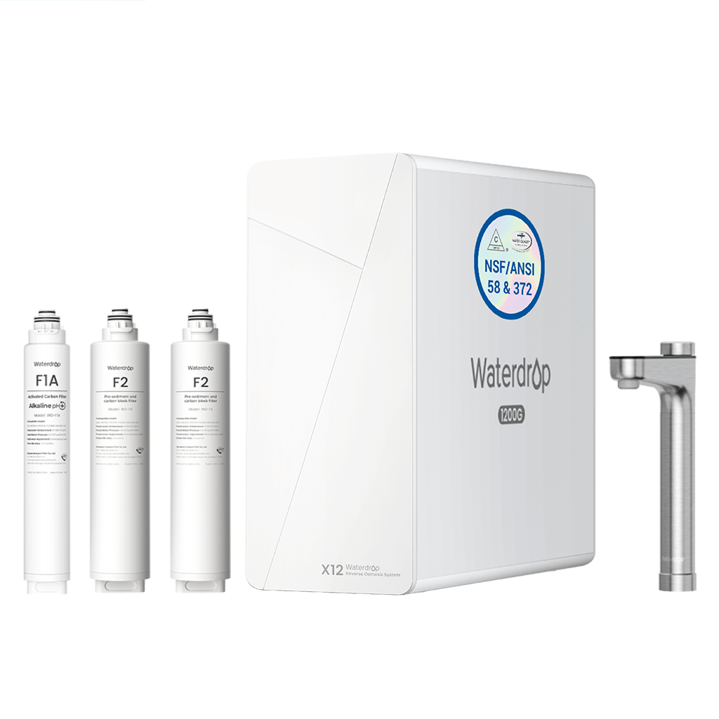 Waterdrop X12 Reverse Osmosis System with Replacemnet Filter Combo