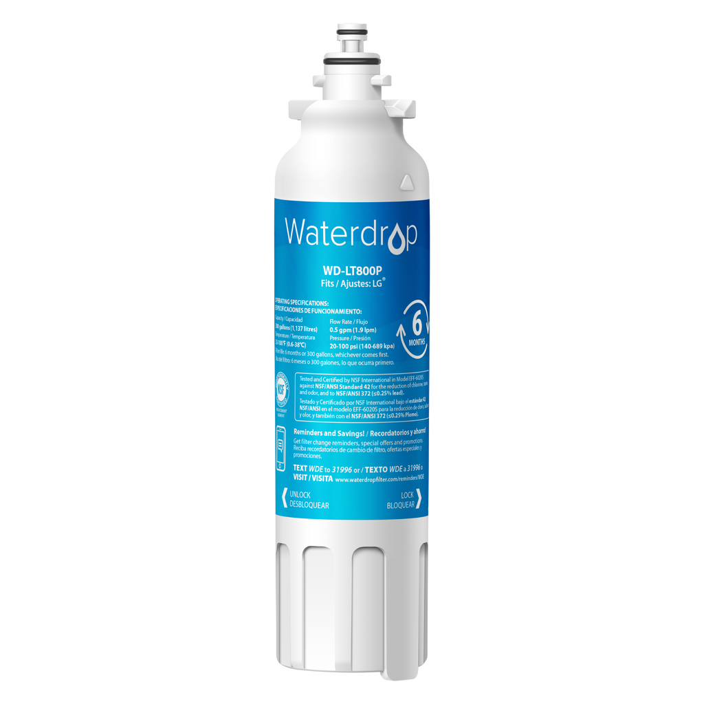 Waterdrop Replacement for LG Refrigerator Water Filter LT800P